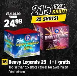 Kevin's Vuurwerkhal Heavy legends 25 aanbieding