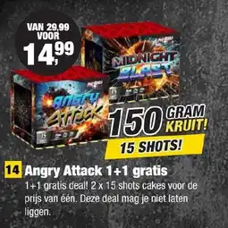 Kevin's Vuurwerkhal Angry attack aanbieding