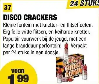 Kevin's Vuurwerkhal Disco crackers aanbieding
