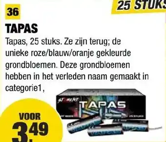 Kevin's Vuurwerkhal Tapas aanbieding