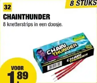 Kevin's Vuurwerkhal Chainthunder aanbieding