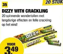 Kevin's Vuurwerkhal Dizzy with crackling aanbieding
