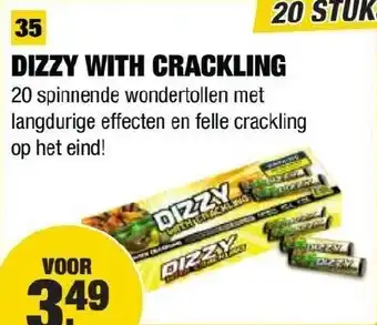 Kevin's Vuurwerkhal Dizzy with crackling aanbieding