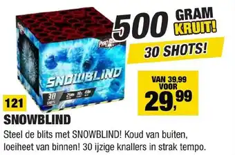 Kevin's Vuurwerkhal Snowblind aanbieding
