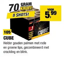 Kevin's Vuurwerkhal Cube aanbieding