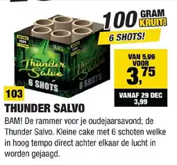 Kevin's Vuurwerkhal Thunder salvo aanbieding