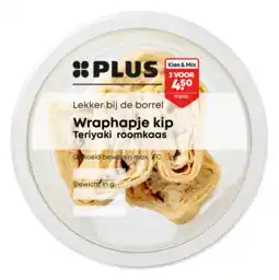 PLUS PLUS Wraphapje kip Teriyaki roomkaas aanbieding