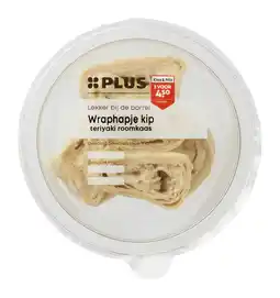 PLUS PLUS Wraphapje kip Teriyaki roomkaas aanbieding