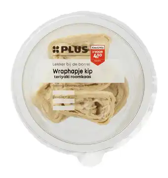 PLUS PLUS Wraphapje kip Teriyaki roomkaas aanbieding