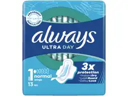 Hoogvliet Always Maandverband ultra dag normal aanbieding