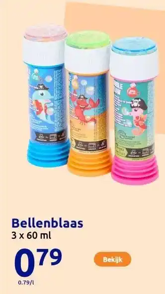 Action Bellenblaas aanbieding