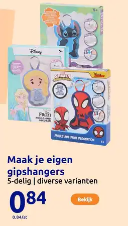 Action Maak je eigen gipshangers aanbieding