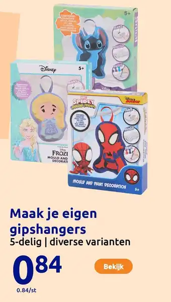 Action Maak je eigen gipshangers aanbieding