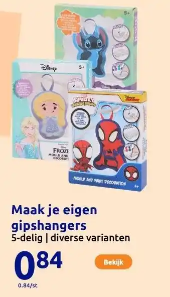 Action Maak je eigen gipshangers aanbieding