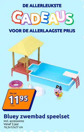 Action Bluey zwembad speelset aanbieding