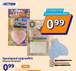 Action Speelgoed opgraafkit aanbieding