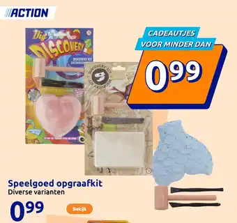 Action Speelgoed opgraafkit aanbieding