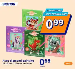 Action Avec diamond painting aanbieding