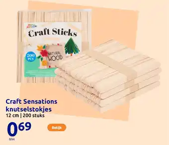 Action Craft Sensations knutselstokjes aanbieding