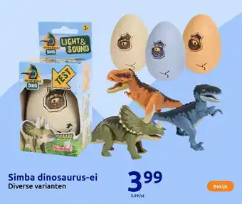 Action Simba dinosaurus-ei aanbieding