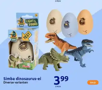 Action Simba dinosaurus-ei aanbieding