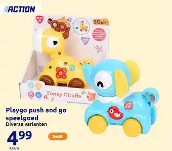 Action Playgo push and go speelgoed aanbieding