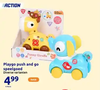 Action Playgo push and go speelgoed aanbieding
