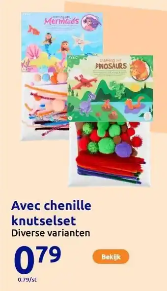 Action Avec chenille knutselset aanbieding