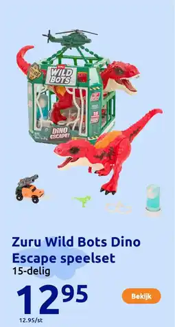 Action Zuru Wild Bots Dino Escape speelset aanbieding