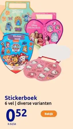 Action Stickerboek aanbieding