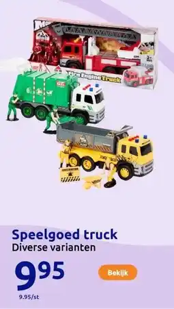 Action Speelgoed truck aanbieding