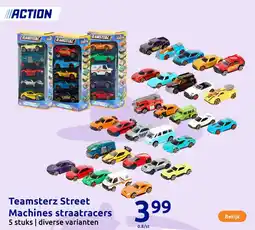 Action Teamsterz Street Machines straatracers aanbieding