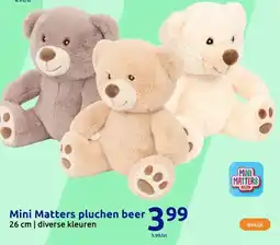 Action Mini Matters pluchen beer aanbieding