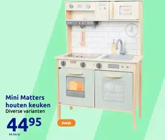 Action Mini Matters houten keuken aanbieding
