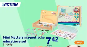 Action Mini Matters magnetische educatieve set aanbieding