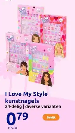 Action I Love My Style kunstnagels aanbieding