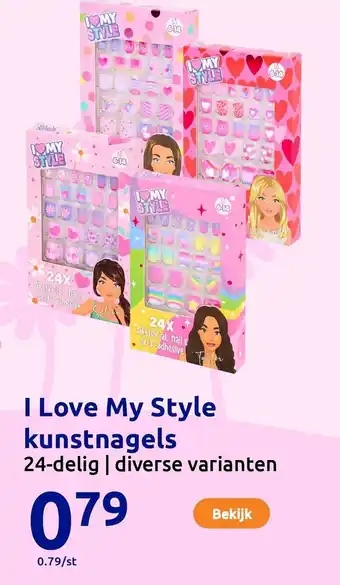 Action I Love My Style kunstnagels aanbieding
