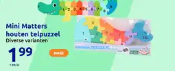 Action Mini Matters houten telpuzzel aanbieding