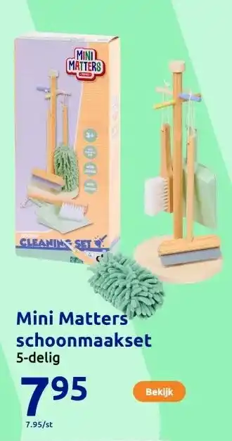 Action Mini Matters schoonmaakset aanbieding
