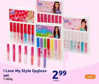 Action I Love My Style lipgloss-set aanbieding