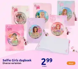 Action Selfie Girls dagboek aanbieding