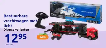 Action Bestuurbare vrachtwagen met licht aanbieding