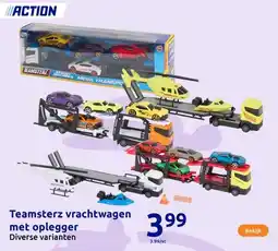 Action Teamsterz vrachtwagen met oplegger aanbieding