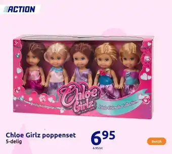 Action Chloe Girlz poppenset aanbieding