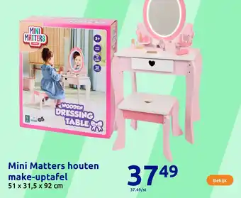 Action Mini Matters houten make-uptafel aanbieding