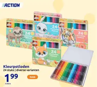 Action Kleurpotloden aanbieding