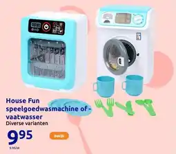 Action House Fun speelgoedwasmachine of -vaatwasser aanbieding