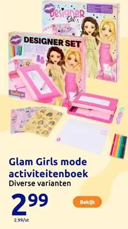 Action Glam Girls mode activiteitenboek aanbieding