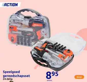 Action Speelgoed gereedschapsset aanbieding
