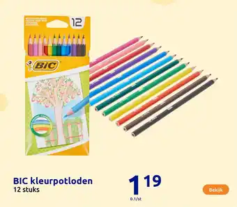 Action BIC kleurpotloden aanbieding